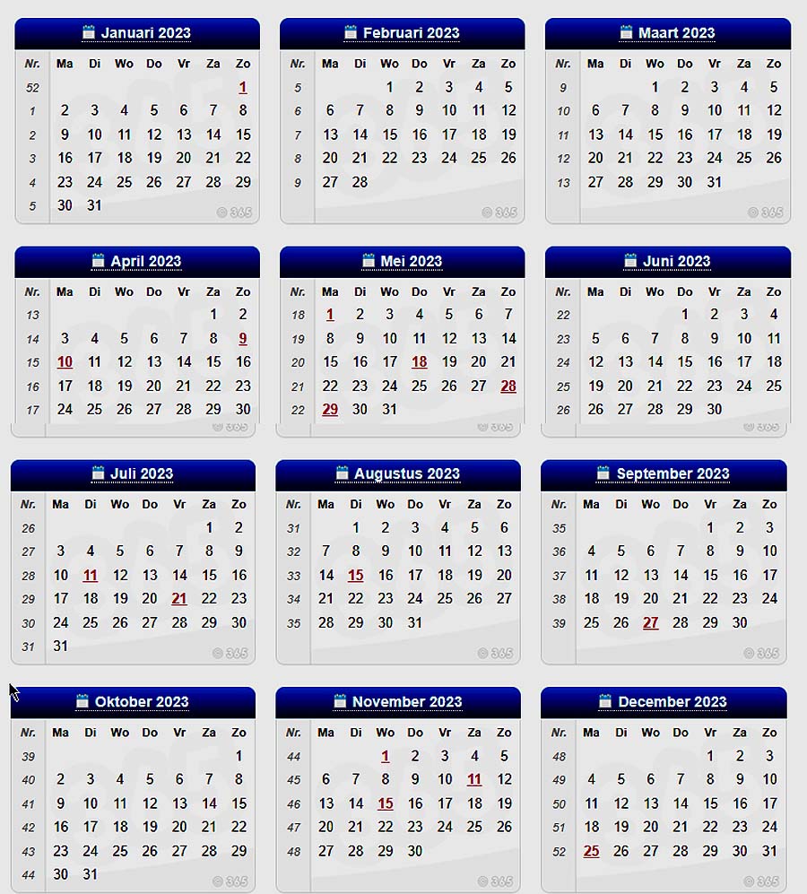 kalender 2023